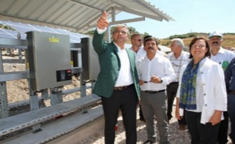 Karşıyaka'nın güneş tarlası açıldı